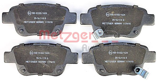 METZGER 1170193 Bremsbelagsatz, Scheibenbremse
